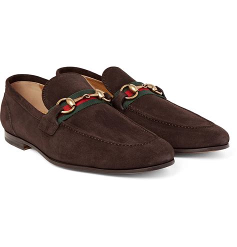 gucci loafers men brown suede|Gucci loafers men nordstrom.